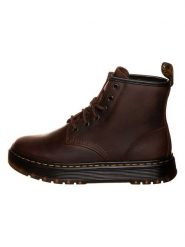 Dr. Martens Skórzane botki "Brookline Chukka" w kolorze brązowym rozmiar: 40. Brązowe botki Dr Martens, bez wzorów, bez obcasa, bez zapięcia. Za 564.31 zł.