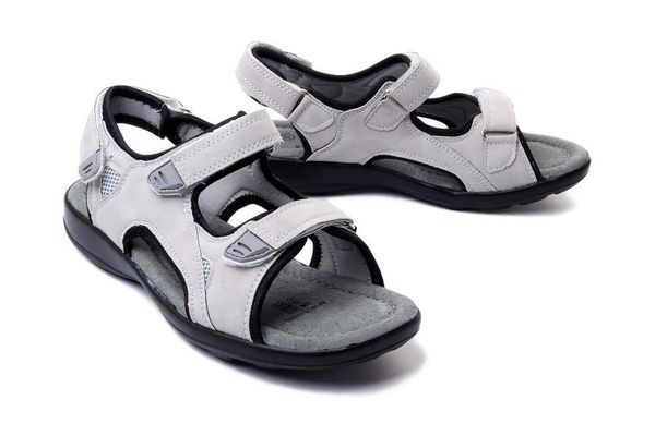 WOJTYŁKO 7S10169S popiel, sandały damskie. Szare sandały Wojtyłko, bez wzorów, bez obcasa, bez zapięcia. Za 134.90 zł.