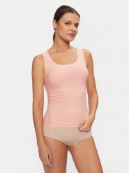Chantelle Top Soft Stretch C26460 Pomarańczowy Regular Fit. Brązowe koszule nocne Chantelle, bez wzorów, z syntetyku, bez ramiączek. Za 89.99 zł.