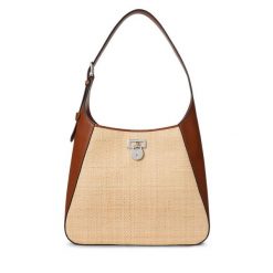 Torebka LAUREN RALPH LAUREN. Brązowe torebki klasyczne Lauren Ralph Lauren, bez wzorów, klasyczne, bez dodatków. Za 1,039.00 zł.