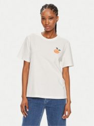 Vila T-Shirt Sybil 14097443 Biały Regular Fit. Białe t-shirty Vila, l, bez wzorów, z bawełny, bez kołnierzyka, bez ramiączek. Za 39.99 zł.