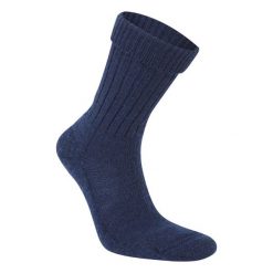 Wełniane Skarpety Do Butów Unisex Dla Dorosłych. Niebieskie skarpetki Craghoppers, bez wzorów, z materiału. Za 99.99 zł.