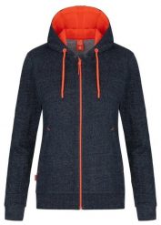 Damska bluza Loap Edita niebieska. Brązowe bluzy ÀLG, s, bez wzorów, z bawełny, eleganckie, bez ramiączek, z kapturem. Za 199.99 zł.