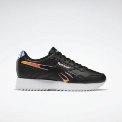 Obuwie Sportowe Damskie Reebok Royal Glide Ripple Double W Czarny. Białe buty sportowe lifestyle Reebok, bez wzorów, z gumy, bez zapięcia, trekkingowe, Reebok Royal. Za 251.00 zł.