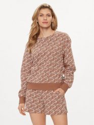 EA7 Emporio Armani Bluza 3DTM06 TJUAZ 1731 Brązowy Regular Fit. Brązowe bluzy EA7 Emporio Armani, m, bez wzorów, z bawełny, bez kaptura. Za 279.99 zł.