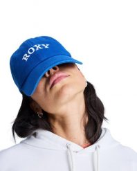 Czapka dla Kobiety SUMMER BREEZY Fioletowy. Niebieskie czapki z daszkiem Roxy, bez wzorów, z bawełny. Za 129.99 zł.
