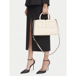 Torebka Elisabetta Franchi. Białe torebki klasyczne Elisabetta Franchi, bez wzorów, bez dodatków. Za 1,879.00 zł.
