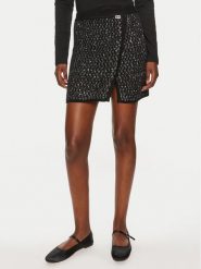 Liu Jo Spódnica mini WF4023 MA06P Czarny Regular Fit. Czarne spódnice Liu Jo, m, bez wzorów, z syntetyku, mini. Za 269.99 zł.