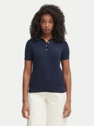 Tommy Hilfiger Sweter WW0WW41474 Granatowy Regular Fit. Niebieskie swetry Tommy Hilfiger, s, bez wzorów, z bawełny, bez ramiączek. Za 529.99 zł.