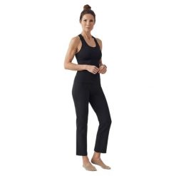 Damskie Spodnie Sportowe 7/8 Legginsy BARS Trening Joga Pilates. Czarne legginsy BARS, bez wzorów, z materiału, eleganckie. Za 39.90 zł.