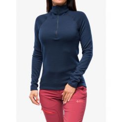 Bluza termiczna damska Houdini Desoli Thermal Half Zip. Niebieskie bluzy Houdini, na zimę, s, bez wzorów, bez kaptura, narciarskie. Za 692.99 zł.