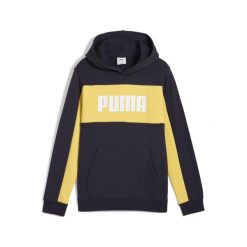 Młodzieżowa bluza z kapturem Essentials Block PUMA New Navy Blue. Niebieskia bluzy Puma, m, bez wzorów, z dzianiny, młodzieżowe, bez ramiączek, z kapturem. Za 155.99 zł.