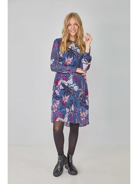 LIEBLINGSSTÜCK Sukienka "Rossalyn" w kolorze niebiesko-różowo-białym rozmiar: 40. Niebieskie sukienki LIEBLINGSSTÜCK, na co dzień, bez wzorów, z wiskozy, bez kołnierzyka, bez ramiączek, midi, proste. Za 131.12 zł.