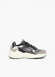 Sneakersy chunky marki Fila ze zwierzęcymi detalami. Czarne buty sportowe lifestyle bonprix, bez wzorów, sportowe, bez zapięcia. Za 329.99 zł.