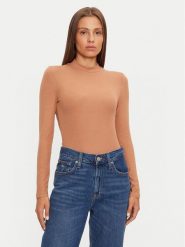 Brave Soul Body LBS-544ZELLACAML Beżowy Regular Fit. Brązowe body i gorsety Brave Soul, bez wzorów, z wiskozy, bez ramiączek. Za 49.99 zł.