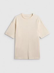 4F T-shirt loose gładki damski - beżowy S. Brązowe t-shirty 4f, s, bez wzorów, z bawełny, bez kołnierzyka, bez ramiączek. Za 59.99 zł.