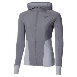 Damska bluza dresowa z kapturem Mizuno Active. Szare bluzy z kapturem Mizuno, bez wzorów, z dresówki, z kapturem, do biegania. Za 398.00 zł.