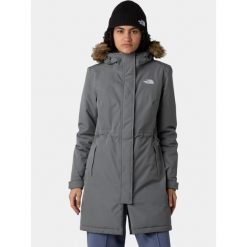Płaszcz Zimowy Damski The North Face W Zaneck. Szare płaszcze The North Face, na zimę, bez wzorów, z puchu, eleganckie, bez kaptura. Za 1,399.00 zł.