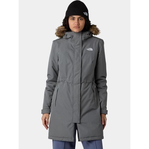 Płaszcz Zimowy Damski The North Face W Zaneck. Szare płaszcze The North Face, na zimę, bez wzorów, z puchu, eleganckie, bez kaptura. Za 1,399.00 zł.