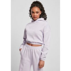 Bluza damska z kapturem Urban Classics krótka oversized-Duże rozmiary. Fioletowe bluzy Urban Classics, uniwersalny, bez wzorów, z kapturem. Za 206.00 zł.