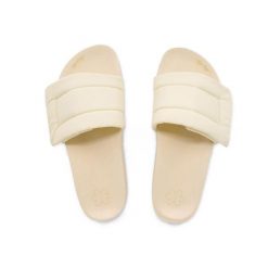 Klapki basenowe damskie Flip Flop Hi Paddy. Białe klapki Flip Flop, bez wzorów, z materiału, bez obcasa, bez zapięcia. Za 131.04 zł.