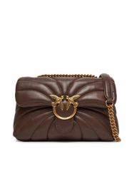 PINKO Torebka Love Puff Classic Cl 100038 A1EX Brązowy. Brązowe kopertówki Pinko, bez wzorów, ze skóry, wizytowe, bez dodatków. Za 1,959.00 zł.