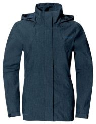 Damska kurtka wodoodporna VAUDE Rosemoor II. Niebieskie kurtki Vaude, s, bez wzorów, z materiału, eleganckie, z kapturem. Za 649.00 zł.