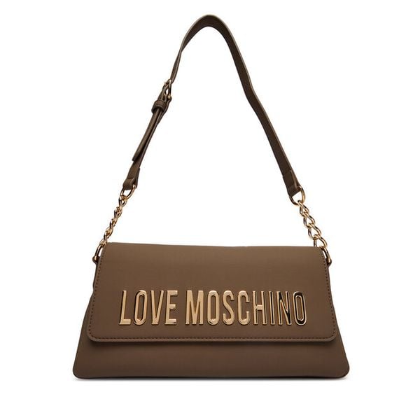 Torebka LOVE MOSCHINO. Brązowe torebki klasyczne Love Moschino, bez wzorów, klasyczne, bez dodatków. Za 439.00 zł.