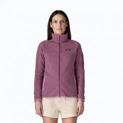 PATAGONIA Bluza damska W's Better Sweater Jkt light violet-S. Niebieskie bluzy bez kaptura Patagonia, s, bez wzorów, z dzianiny, bez kaptura, na fitness i siłownię. Za 656.35 zł.