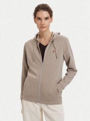 Beverly Hills Polo Club Bluza P-SS26W-F546540 Beżowy Regular Fit. Brązowe bluzy Beverly Hills Polo Club, m, bez wzorów, z bawełny, bez kaptura. Za 279.99 zł.
