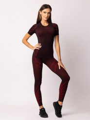 Spaio Koszulka termiczna "Rapid" w kolorze bordowym rozmiar: M. Czerwone t-shirty sportowe Spaio, m, bez wzorów, z materiału, bez ramiączek, outdoorowe. Za 100.52 zł.