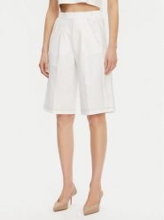 Max Mara Szorty materiałowe Texas 2516781027650 Biały Regular Fit. Białe szorty Max Mara, bez wzorów, z materiału. Za 699.99 zł.