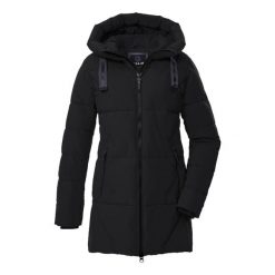 Parka damska z kapturem Killtec GW 30. Czarne płaszcze GIGA DX, m, bez wzorów, z dzianiny, z kapturem. Za 572.00 zł.