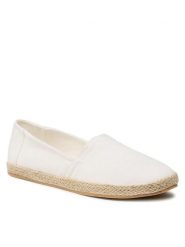 Jenny Fairy Espadryle WS140702-X Biały. Białe espadryle Jenny Fairy, bez wzorów, z materiału, bez obcasa. Za 89.99 zł.