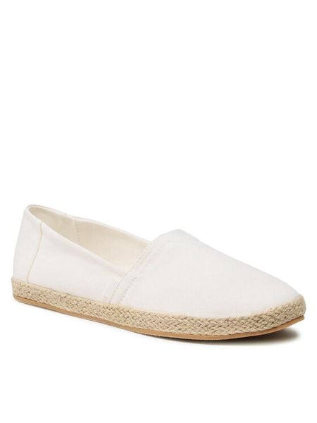 Jenny Fairy Espadryle WS140702-X Biały. Białe espadryle Jenny Fairy, bez wzorów, z materiału, bez obcasa. Za 89.99 zł.