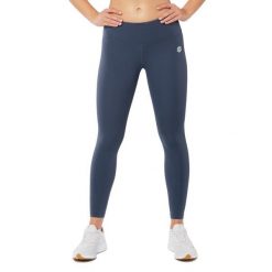 Legginsy sportowe fitness ze średnim stanem damskie Striker. Niebieskie legginsy SIROKO, bez wzorów, z elastanu, sportowe. Za 106.00 zł.