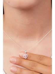 Lodie Silver Srebrny naszyjnik z zawieszką - dł. 42 cm rozmiar: onesize. Szare naszyjniki Lodie Silver, z materiału, z cyrkonią, srebrne. Za 82.44 zł.