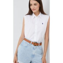 Polo Ralph Lauren koszula bawełniana damska kolor biały regular z kołnierzykiem klasycznym. Białe koszule Polo Ralph Lauren, l, bez wzorów, z bawełny, klasyczne, bez kołnierzyka, bez ramiączek. Za 599.99 zł.