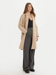 Weekend Max Mara Płaszcz wełniany Avenue 2515011021 Beżowy Regular Fit. Brązowe płaszcze Weekend Max Mara, na zimę, bez wzorów, z wełny, bez kaptura. Za 2,509.00 zł.