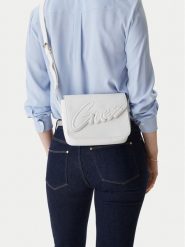Guess Torebka J3YZ32 WG730 Biały. Białe listonoszki Guess, z aplikacjami, ze skóry, bez dodatków. Za 185.99 zł.