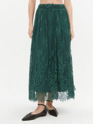 Maryley Spódnica 23IB707/82BO Zielony Regular Fit. Zielone spódnice Maryley, xs, bez wzorów, z syntetyku, midi. Za 349.99 zł.