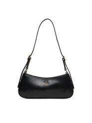 Calvin Klein Torebka Ck Small Shoulder Bag LV04F3170G Czarny. Czarne torebki klasyczne Calvin Klein, bez wzorów, ze skóry, bez dodatków. Za 299.99 zł.