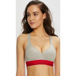 Calvin Klein Underwear - Biustonosz sportowy. Szare biustonosze sportowe Calvin Klein Underwear, bez wzorów, z bawełny. W wyprzedaży za 159.90 zł.