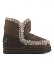 Mou Skórzane botki zimowe w kolorze brązowym rozmiar: 37. Brązowe botki Mou, bez wzorów, ze skóry, bez obcasa, bez zapięcia. Za 608.99 zł.