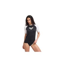 Koszulka rash vest z krótkim rękawem damska THE RETRO ESSENTIALS. Szare bikini Roxy, bez wzorów, z elastanu, retro. Za 139.99 zł.