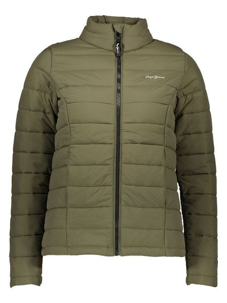 Pepe Jeans Kurtka pikowana w kolorze khaki rozmiar: L. Brązowe kurtki Pepe Jeans, l, bez wzorów, z jeansu, bez kaptura. Za 254.14 zł.