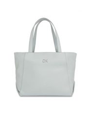 Calvin Klein Torebka Ck Daily K60K611766 Szary. Szare shopper bag Calvin Klein, bez wzorów, ze skóry, bez dodatków. Za 479.99 zł.