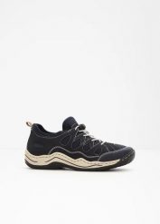 Komfortowe sneakersy wsuwane marki Rieker z lekką podeszwą. Niebieskie buty sportowe lifestyle bonprix, bez wzorów, sportowe, bez zapięcia. Za 319.99 zł.