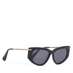 Okulary przeciwsłoneczne Max Mara. Czarne okulary przeciwsłoneczne Max Mara, bez wzorów. Za 909.99 zł.