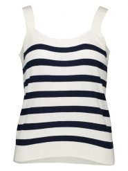 SisterS point Top w kolorze kremowo-granatowym rozmiar: M. Brązowe topy Sisters Point, m, bez wzorów, bez kołnierzyka, bez ramiączek. Za 39.31 zł.